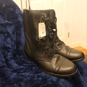 New Time and Tru Black Tie Boots